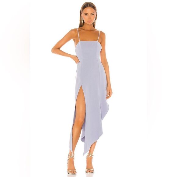 LOVERS + FRIENDS x REVOLVE periwinkle WICHITA sleeveless high slit maxi dress - Picture 1 of 8